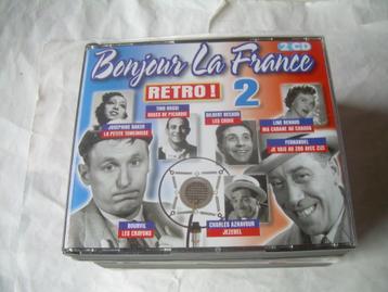 2 CD BOX - BONJOUR LA FRANCE - RETRO VOL 2