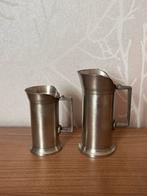 2 tinnen maatbekers, Antiek en Kunst, Antiek | Tin, Verzenden
