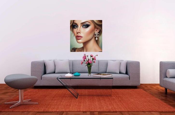 Schilderij op acryldoek "I love Chanel”, Antiek en Kunst, Kunst | Schilderijen | Modern, Verzenden