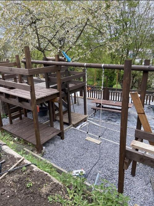 Balancoire - Module pour enfant (poulalier intégrer), Enfants & Bébés, Jouets | Extérieur | Aires de jeux, Utilisé, Toboggan, Passerelle