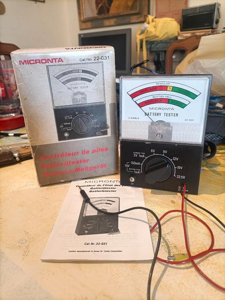 Contrôleur de piles MICRONTA, Verzamelen, Elektronische Apparatuur, Ophalen