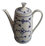 Gareis Kuhnl Bavaria koffiepot 1L H22cm blauw Saks porselein, Huis en Inrichting, Keuken | Servies, Verzenden, Zo goed als nieuw