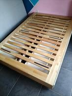 Bed Ikea met schuiven, Queen size, Beige, 140 cm, Enlèvement