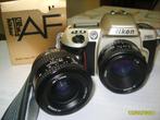 Nikon F60 met 2 lenzen, Enlèvement ou Envoi, Comme neuf, Reflex miroir, Nikon