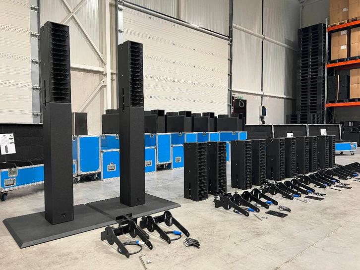 2x Seeburg Acoustic Line Powered GL16 dp 1000 + stands (6x), Audio, Tv en Foto, Luidsprekerboxen, Gebruikt, Front, Rear of Stereo speakers