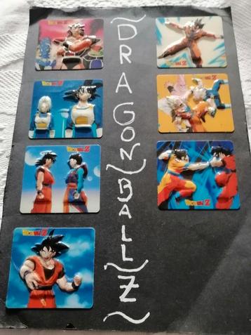 7 Dragon Ball Z-kaarten. 