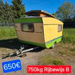 Caravan 750kg rijbewijs B foodtruck pipowagen tiny house 3m, Bedrijf