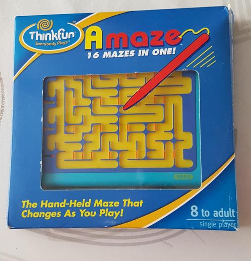 Thinkfun Amaze - 16 mazes in one, Hobby en Vrije tijd, Denksport en Puzzels, Zo goed als nieuw, Ophalen of Verzenden
