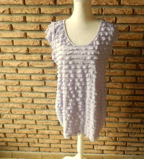 (167)- blouse femme t.40 lilas - yessica -, Kleding | Dames, Blouses en Tunieken, Zo goed als nieuw, Maat 38/40 (M), Paars, Ophalen of Verzenden