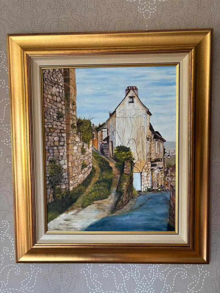 Limeuil en Dordogne (Arthur-Pierre Eloy), Antiek en Kunst, Kunst | Schilderijen | Klassiek, Ophalen