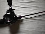 Baitcaster hengel, Watersport en Boten, Ophalen of Verzenden, Zo goed als nieuw, Complete set