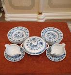 Royal Tettau service blanc bleu porcelaine 6 pers, Enlèvement ou Envoi