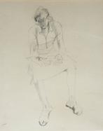 Maria Segers (1922-1979): Lezende vrouw (43 x 52 cm), Antiek en Kunst, Ophalen of Verzenden