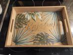 dienblad in hout, Maison & Meubles, Enlèvement ou Envoi, Comme neuf, Rectangulaire, Bois