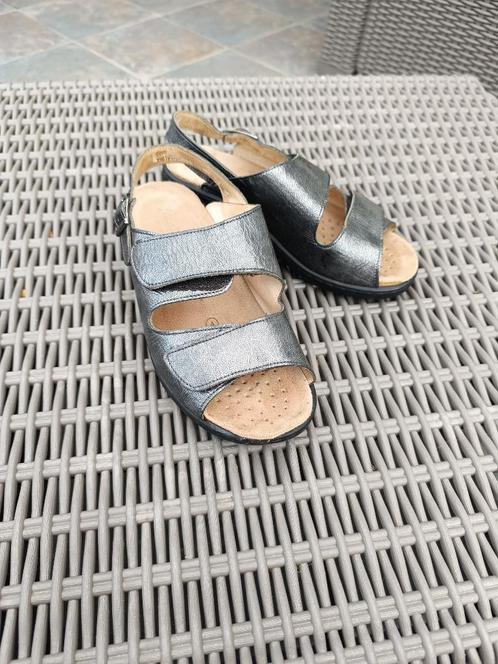 Lederen sandalen Solidus maat 4 H, Kleding | Dames, Schoenen, Zo goed als nieuw, Sandalen of Muiltjes, Ophalen of Verzenden