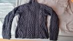 Bruine kabeltrui Bien Bleu jeans maat S/M, Ophalen of Verzenden, Gedragen, Maat 36 (S)