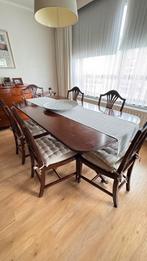 Table de salle à manger avec 8 chaises en bois d'acajou, Enlèvement