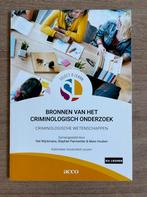 Bronnen van het criminologisch onderzoek, Ophalen of Verzenden, Zo goed als nieuw, Dimitri Mortelmans; Pieter Spooren; Olivier Chandesais