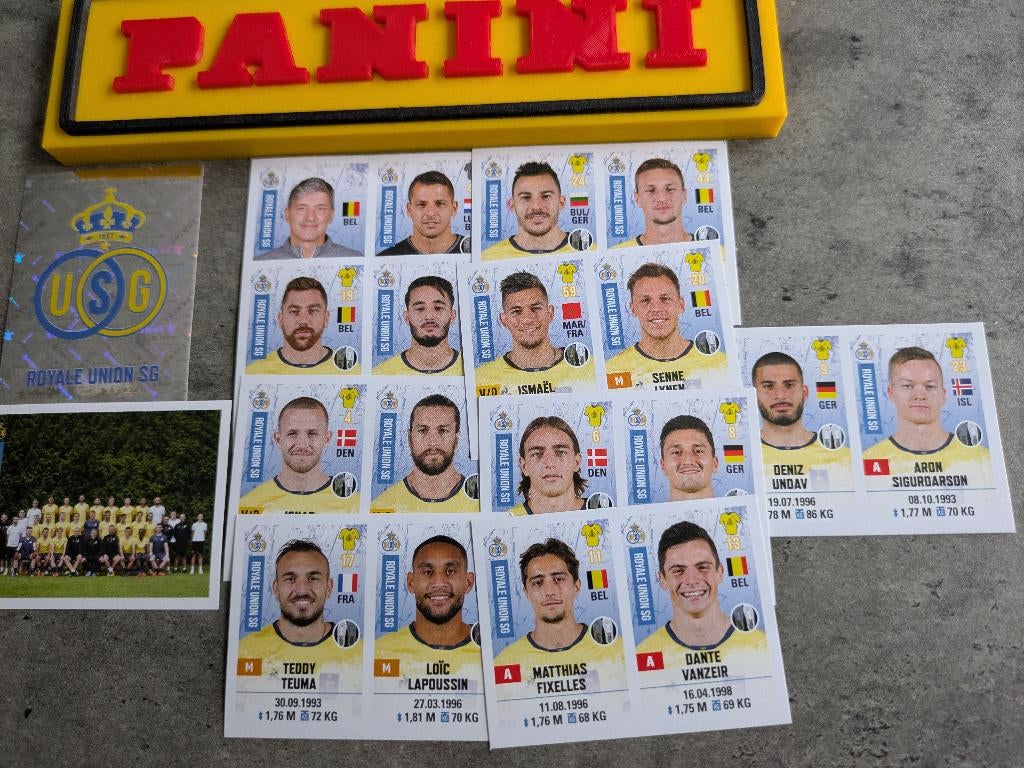 Panini FOOTBALL 2020/21 STICKERS 11X UNION S.G. VOETBAL, Ophalen of Verzenden, Nieuw