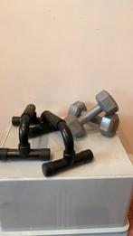 Push up bar + dumbells 1kg, Sport en Fitness, Borst, Push-up steun, Ophalen of Verzenden, Zo goed als nieuw