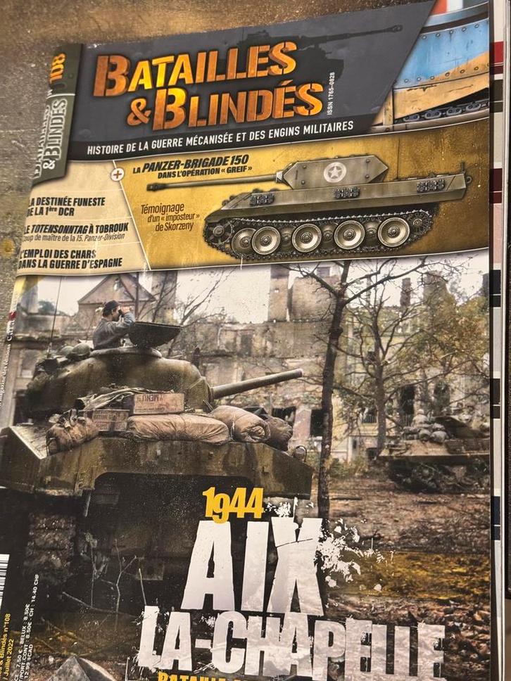 Batailles et Blindes numéro 108, Collections, Objets militaires | Seconde Guerre mondiale, Armée de terre, Enlèvement ou Envoi