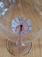 Glas servies vintage - mooi gestilleerde voet bloemkelk, Glas of Glazen, Ophalen of Verzenden, Overige stijlen, Glas