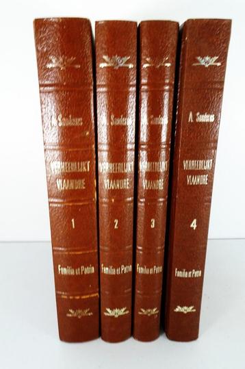 Verheerlykt Vlaandre - Sanderus - Facsimile - 4 delen!!! beschikbaar voor biedingen