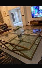 Table basse bois et verre, Maison & Meubles, Tables | Tables de salon, Enlèvement, Comme neuf, Verre