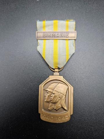 Belgique Médaille de la guerre d'Afrique 1940-1945 Birmanie