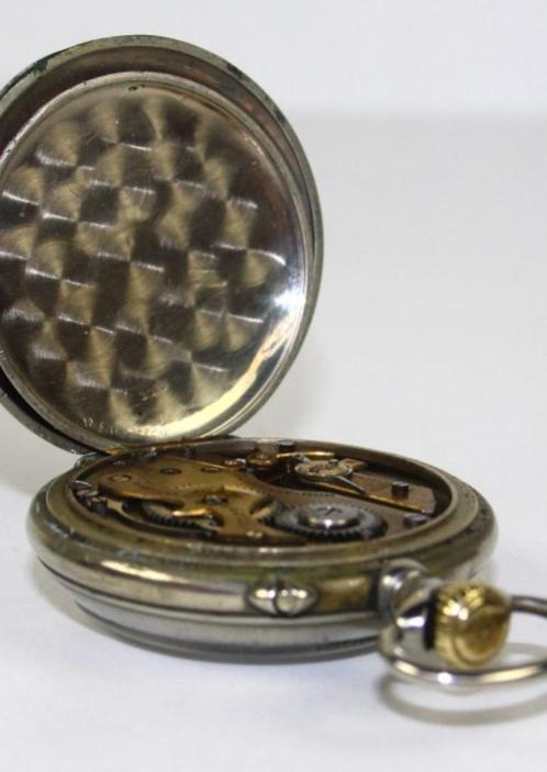 Zakhorloge Roskopf 1906, Handtassen en Accessoires, Horloges | Antiek, Zakhorloge, Overige merken, Overige materialen, 1900 tot 1930