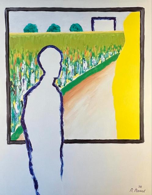 Roger Raveel - Prent 49 x 39 cm - Nieuwstaat - Met kader, Antiek en Kunst, Kunst | Litho's en Zeefdrukken, Ophalen of Verzenden