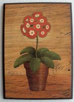 Martin WISCOMBE - Petit cadre en bois -, Peinture, Moins de 50 cm, Moins de 50 cm, Enlèvement ou Envoi