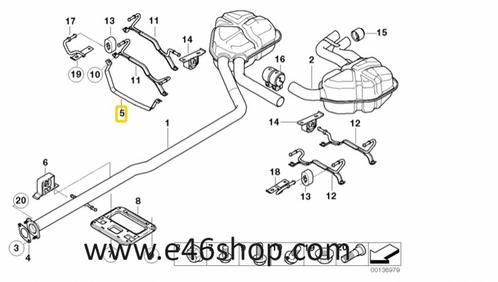 UITLAAT KLEM MINI COOPER S OE 18201490025, Auto-onderdelen, Motor en Toebehoren, Mini, Nieuw, Ophalen of Verzenden