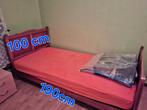 Bed met boxspring en matras, Ophalen, Zo goed als nieuw, Eenpersoons