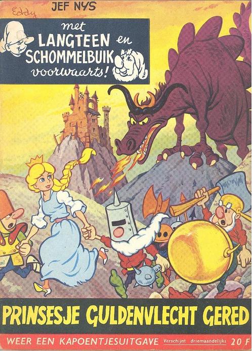 Langteen en Schommelbuik deel 1 , 2 en deel 4., Boeken, Stripverhalen, Gelezen, Meerdere stripboeken, Ophalen of Verzenden