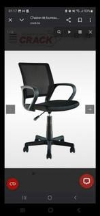 Chaise de bureau  noir, Ophalen of Verzenden, Nieuw