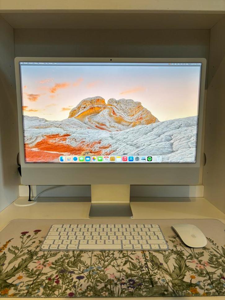Apple Imac 2021 M1 | 24”, Computers en Software, Apple Desktops, Zo goed als nieuw, iMac, SSD, Onbekend, 8 GB, Ophalen