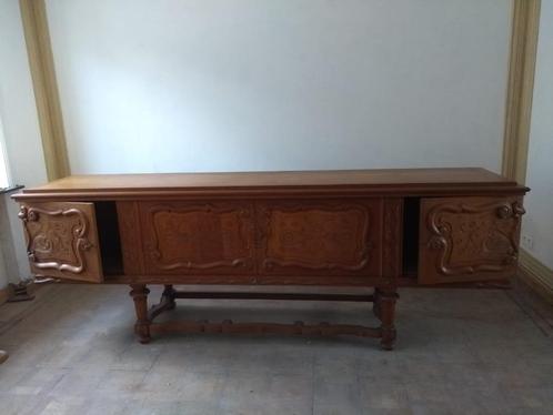 Bretoense buffetkast in massieve eik, Huis en Inrichting, Kasten | Buffetkasten, Zo goed als nieuw, 100 tot 150 cm, 200 cm of meer