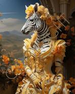 Miss Lady Zebra. AI-Digitaal schilderij., Antiek en Kunst, Kunst | Schilderijen | Modern, Ophalen of Verzenden