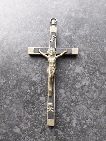 Antiek kruis paternoster groot 16cm jaren 1900 beschikbaar voor biedingen