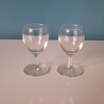 2 kleine glazen, Huis en Inrichting, Keuken | Servies, Ophalen of Verzenden, Zo goed als nieuw, Glas, Glas of Glazen