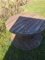 touret bois 120 cm, Tuin en Terras, Tuintafels, Ophalen, Gebruikt, Rond, Hout
