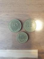 10 Franse cent 1988,1965 en 5 Franse cent 1983., Ophalen of Verzenden, Frankrijk, Losse munt