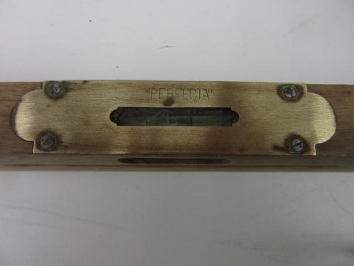 Antieke krijtdoos en waterpas met behuizing, Antiek en Kunst, Antiek | Gereedschap en Instrumenten, Ophalen of Verzenden