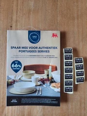 11 zegels Delhaize Table Talks (0,5 euro per zegel) beschikbaar voor biedingen