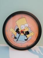 Horloge Bart Simpson 25cm état impeccable, Maison & Meubles, Comme neuf, Enlèvement ou Envoi