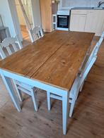 leuke Franse tafel met 4 stoelen., Ophalen