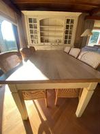 landelijke kast met tafel en 6 stoelen, Huis en Inrichting, Ophalen, Zo goed als nieuw