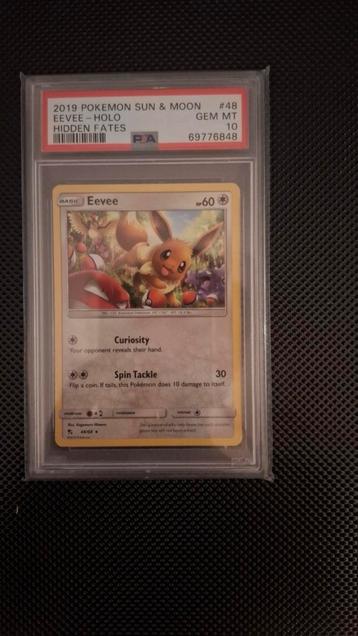 Eevee holo psa10 #48 hidden fates beschikbaar voor biedingen
