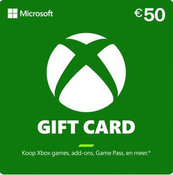 Xbox Gift Card - t.w.v. €50 beschikbaar voor biedingen